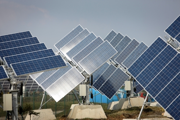 Fotovoltaická elektrárna.