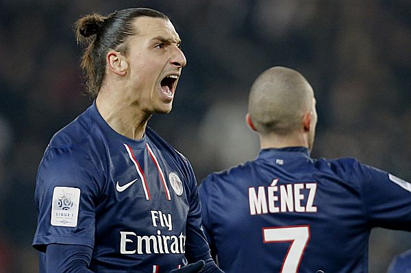 Útočné eso Paris St. Germain Zlatan Ibrahimovič.
