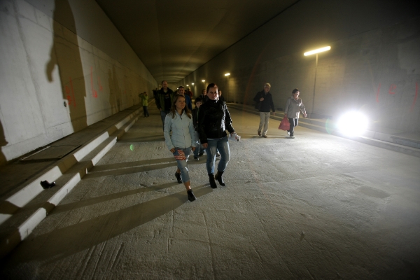 Tunel Blanka při dnu otevřených dveří firmy Metrostav.