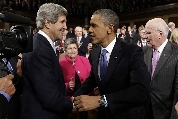 Americký prezident Barack Obama před projevem.