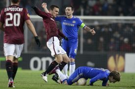 David Lafata v akci.