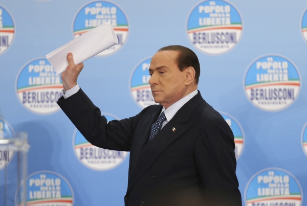 Berlusconi. Už jsem tady zase. 
