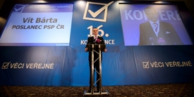 Vít Bárta na volební konferenci VV.