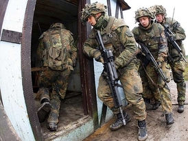 Výcvik vojáků bundeswehru.