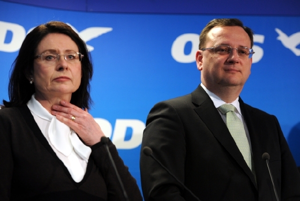 Miroslava Němcová a Petr Nečas. Miroslava Němcová a Petr Nečas.