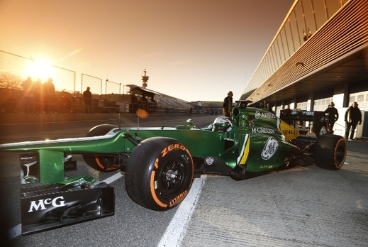 Mezi nejméně designové monoposty patří ten stáje Caterham. (Foto: ČTK/activepictures.cz/Křenek Jiří)