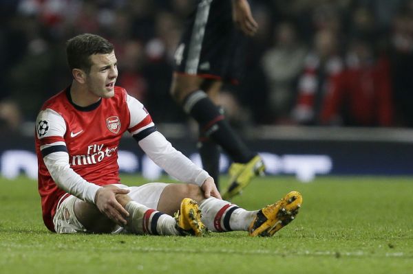 Zklamaný Jack Wilshere z Arsenalu.