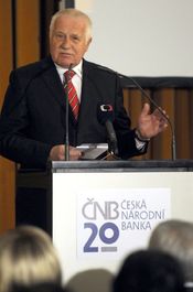 Prezident Václav Klaus.