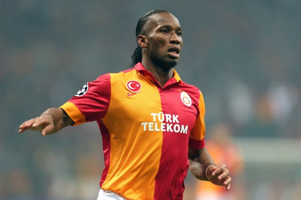 Útočník Galatasaraye Istanbul Didier Drogba. 