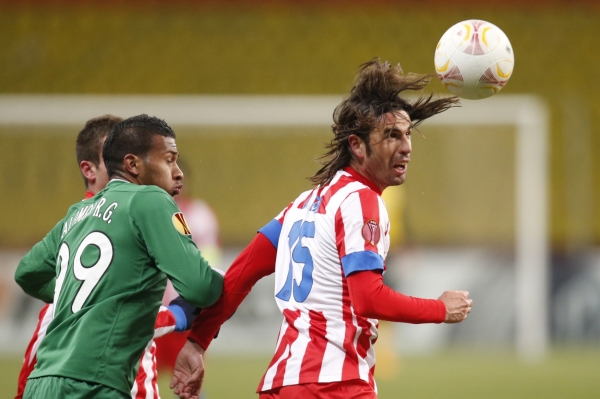 Momentka z utkání Atlética Madrid s Kazaní.