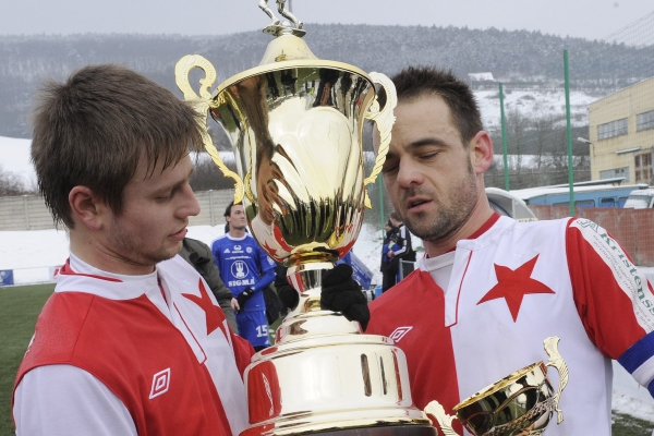 Lukáš Jarolím (vpravo) ve Slavii už pokračovat nebude.