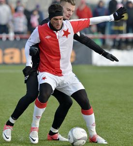 Jedna z výrazných zimních posil Slavie Martin Fenin.
