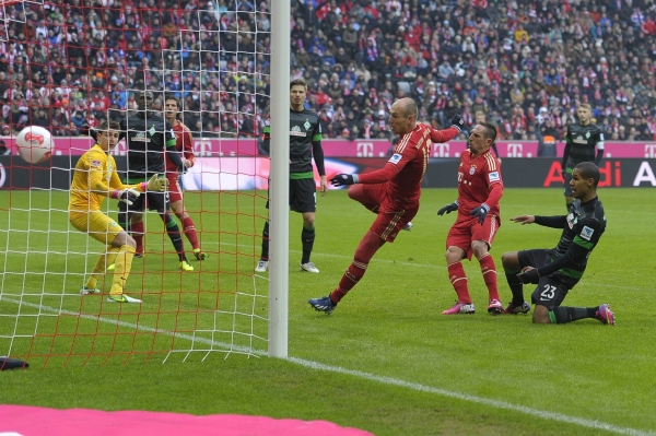Fotbalisté Bayernu rozstříleli Brémy.
