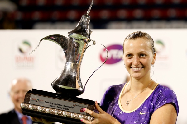 Tenistka Petra Kvitová se po triumfu na turnaji v Dubaji posunula ve světovém žebříčku o jedno místo a je sedmá. Tenistka Petra Kvitová se po triumfu na turnaji v Dubaji posunula ve světovém žebříčku o jedno místo a je sedmá.