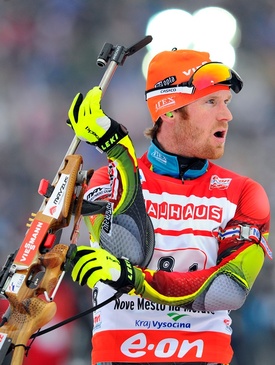 Biatlonista Michal Šlesingr.