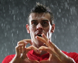 Gareth Bale a jeho typická oslava.