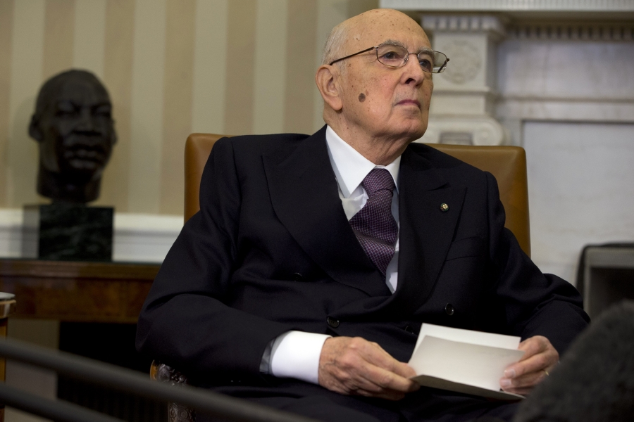 Italský prezident Giorgio Napolitano.