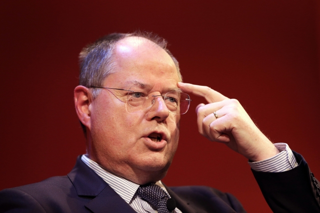 Možný budoucí německý kancléř Peer Steinbrück.