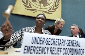 Šéfka humanitárních operací OSDN Valerie Amosová.