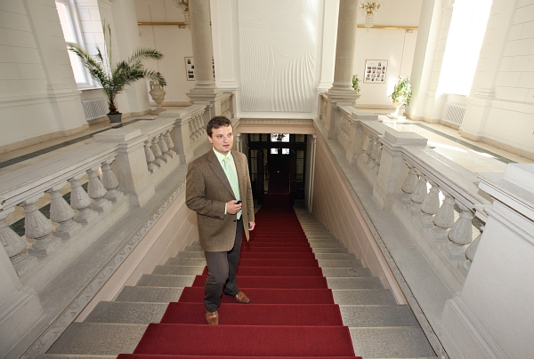Odstupující generální sekretář Tomáš Langášek. Odstupující generální sekretář Tomáš Langášek.