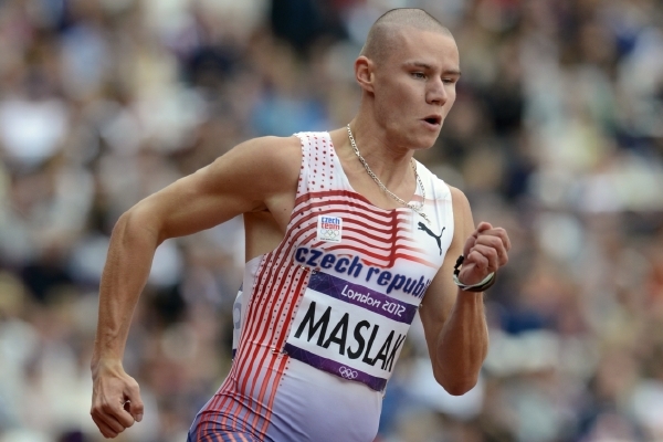 Pavel Maslák na fotografii z olympijského Londýna. 