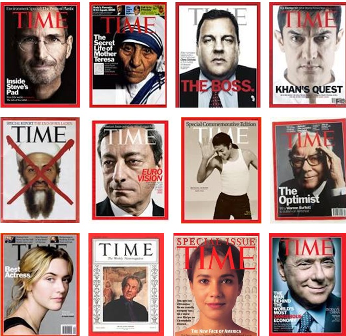 Časopis Time proslavily i jeho titulní strany.
