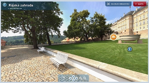 Rajská zahrada za slunného počasí a bez davů turistů? Při virtuální prohlídce žádný problém.