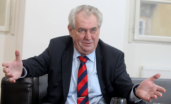 Budoucí prezident Miloš Zeman. Budoucí prezident Miloš Zeman.