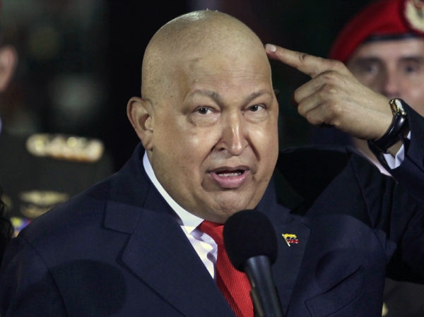 Venezuelský prezident Hugo Chávez.