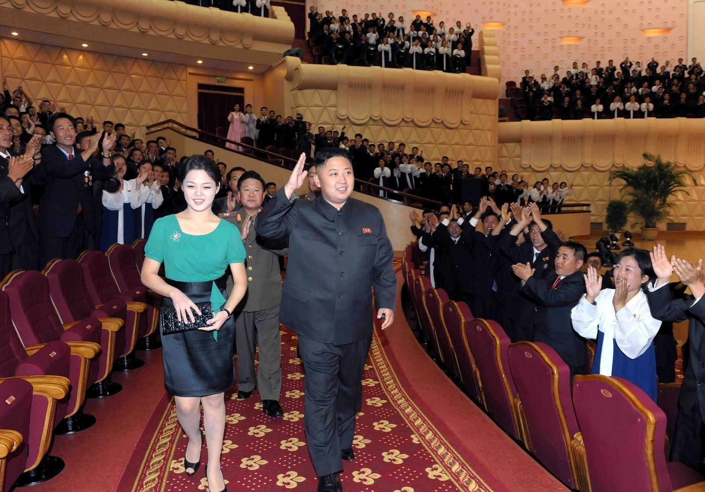 Kim Čong-un a Ri Sol-ču.