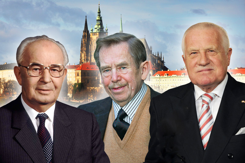 Hustav Husák, Václav Havel a Václav Klaus. Oznámkujte české prezidenty. Hustav Husák, Václav Havel a Václav Klaus. Oznámkujte české prezidenty.