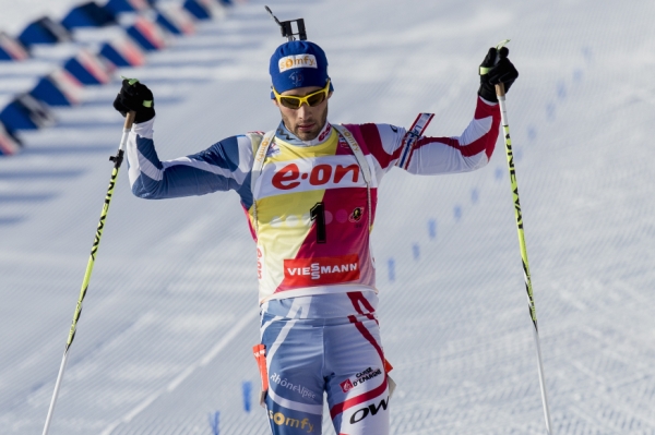 Sprint v Soči vyhrál francouzský biatlonista Martin Fourcade.