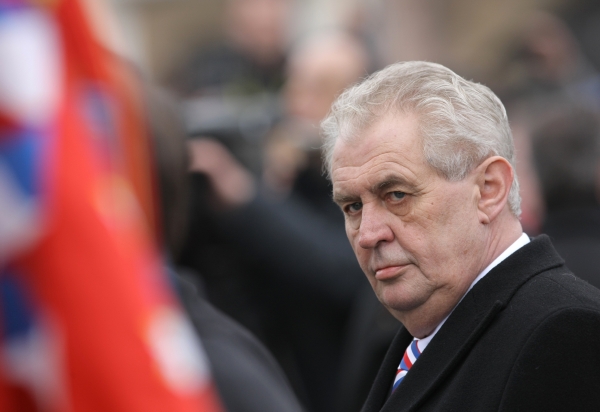 Nový prezident Miloš Zeman.