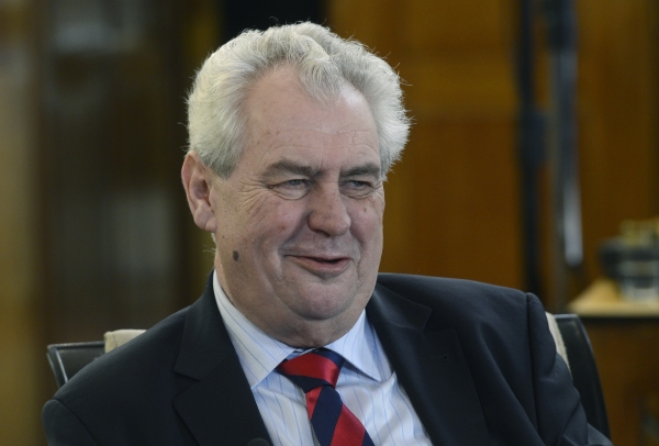Nový prezident Miloš Zeman.