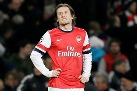 Do utkání proti Bayernu by mohl opět nastoupit Tomáš Rosický.