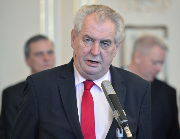 Prezident Miloš Zeman. 