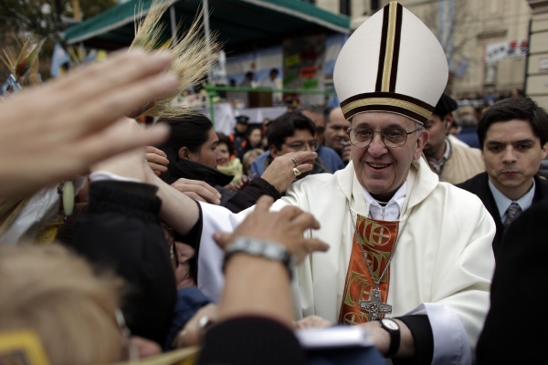 Kardinál Bergoglio doma v Buenos Aires.