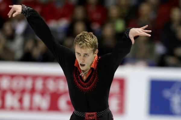 Krasobruslař Michal Březina skončil na mistrovství světa v Londonu šestý v krátkém programu.