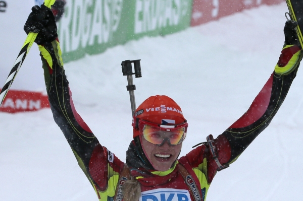 Vítězná Gabriela Soukalová.