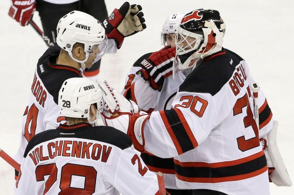 Martin Brodeur "vstřelil" svůj třetí gól v NHL.