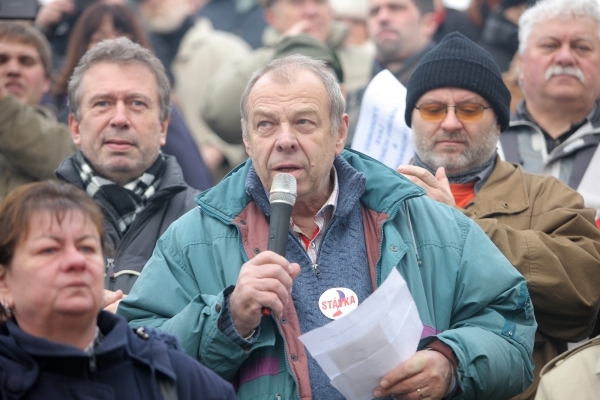 Odborářský předák Jaroslav Zavadil.