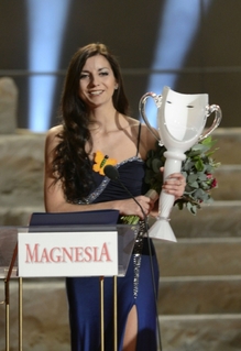 Lucie Skálová převzala 23. března v Praze Cenu Thálie 2012 v kategorii ženy - balet za roli Sakury v inscenaci Poslední samuraj.