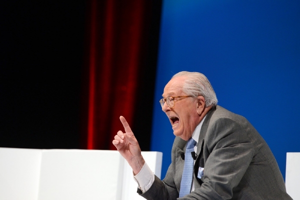 Vůdce francouzské extrémní pravice Le Pen. Vůdce francouzské extrémní pravice Le Pen.