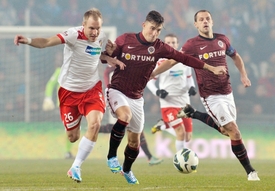 Momentka z utkání Sparta - Plzeň.