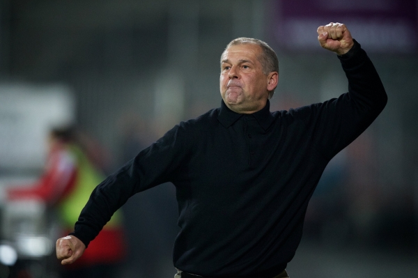 Kouč Slavie Petr Rada byl po utkání v Teplicích hodně naštvaný.