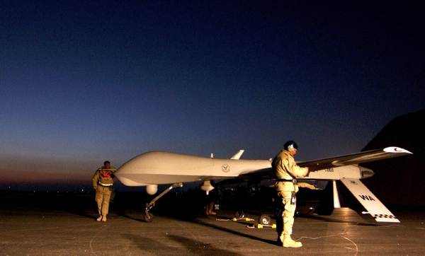 Americký dron v Afghánistánu.