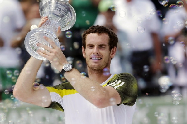 Andy Murray po triumfu v Miami.