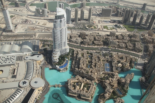 Pohled na Dubaj, metropoli Spojených arabských emirátů.