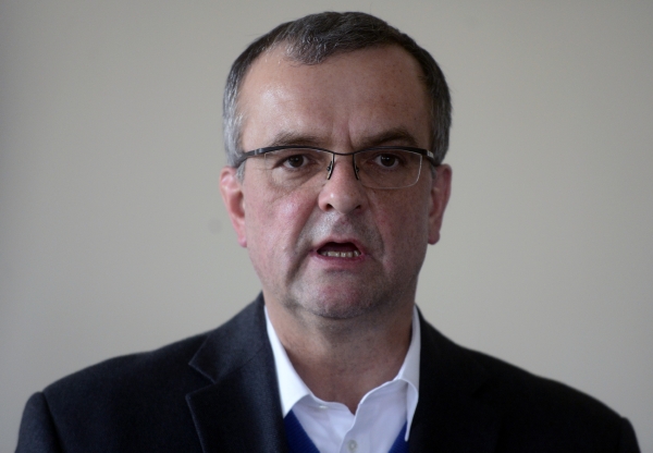 Zaskočený Miroslav Kalousek.
