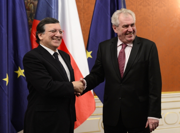 José Manuel Barroso a Miloš Zeman.
